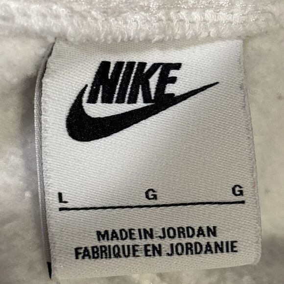 Nike Sportswear Club Fleece Jogger BV2671-100 Men’s Size Large White Logo Swoosh - Picture 11 of 13